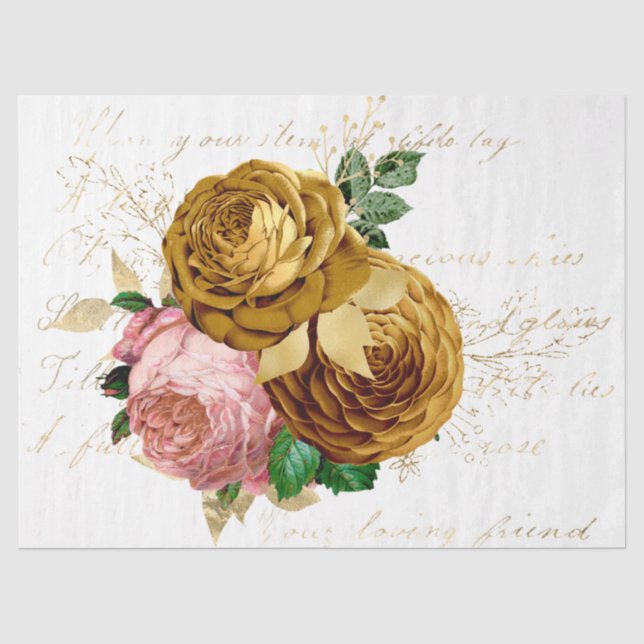 Papier Mousseline La série Bouquet Design 89 (Recto)
