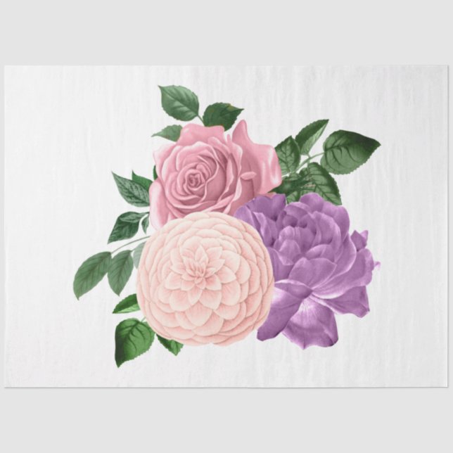 Papier Mousseline La série de bouquets Design 171 (Recto)