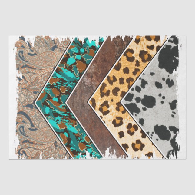 Papier Mousseline La série occidentale Design 25 (Recto)