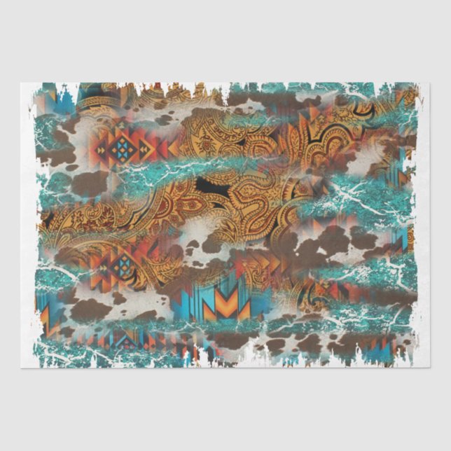 Papier Mousseline La série Western Design 16 (Recto)