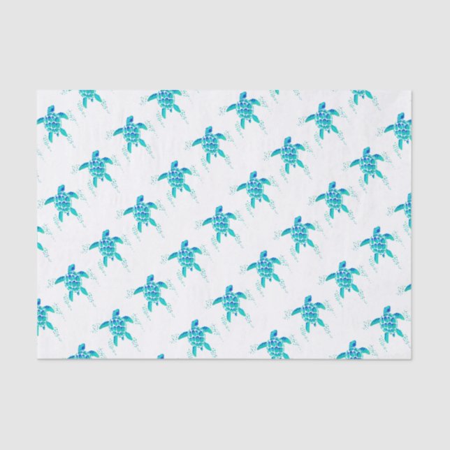 Papier Mousseline La tortue de Neptune (Recto)