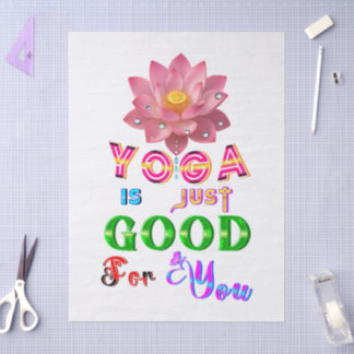 Papier Mousseline La vaisselle de yoga est juste bonne pour vous