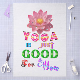 Papier Mousseline La vaisselle de yoga est juste bonne pour vous