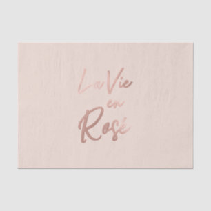 Papier Mousseline La Vie en rose French Quota Rose Gold Pink