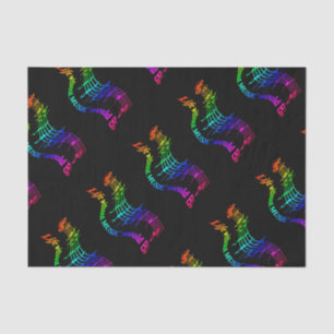 Papier Mousseline La vie sans musique citation plate d'humour de b