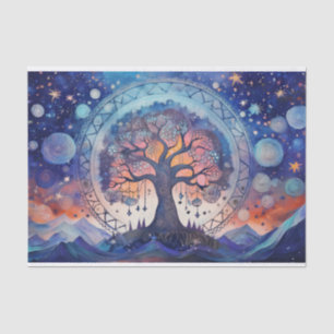 Papier Mousseline La vie spirituelle, l'arbre de vie universel