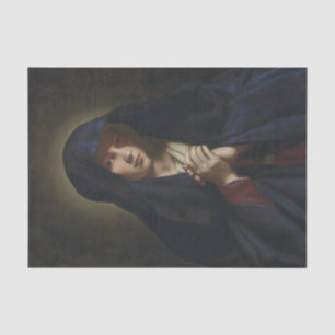Papier Mousseline La Vierge à la prière par Giovanni Battista Salvi