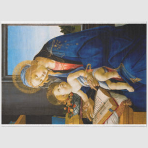Papier Mousseline La Vierge et l'Enfant, Sandro Botticelli