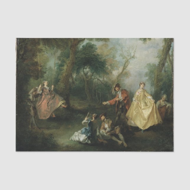Papier Mousseline La voilure de Nicolas Lancret (Recto)