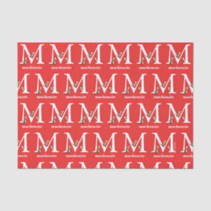 Papier Mousseline L'ABC de Dr Seuss : Lettre M - Blanc   Ajoutez vot
