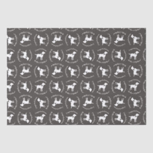 Papier Mousseline Labrador Baby shower de chien Laboratoire gris Neu