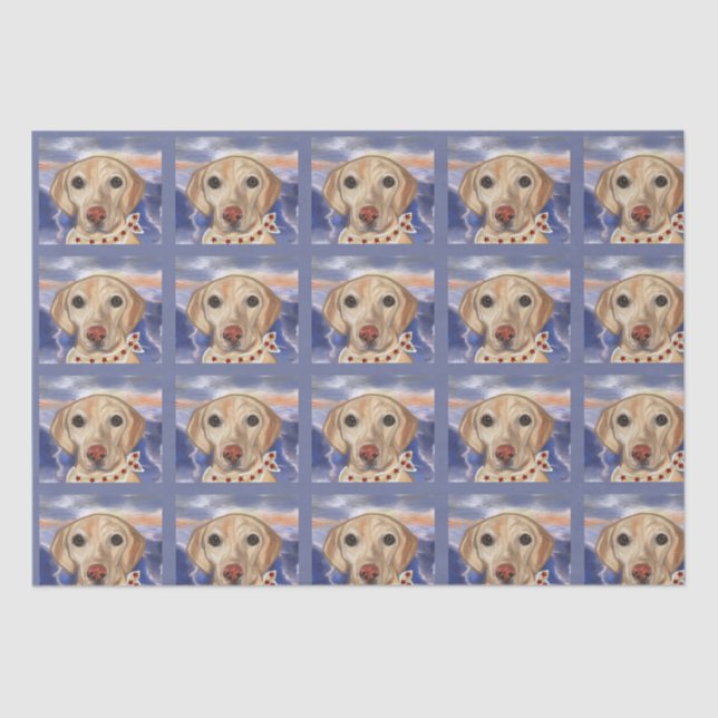 Papier Mousseline Labrador Retriever (Recto)