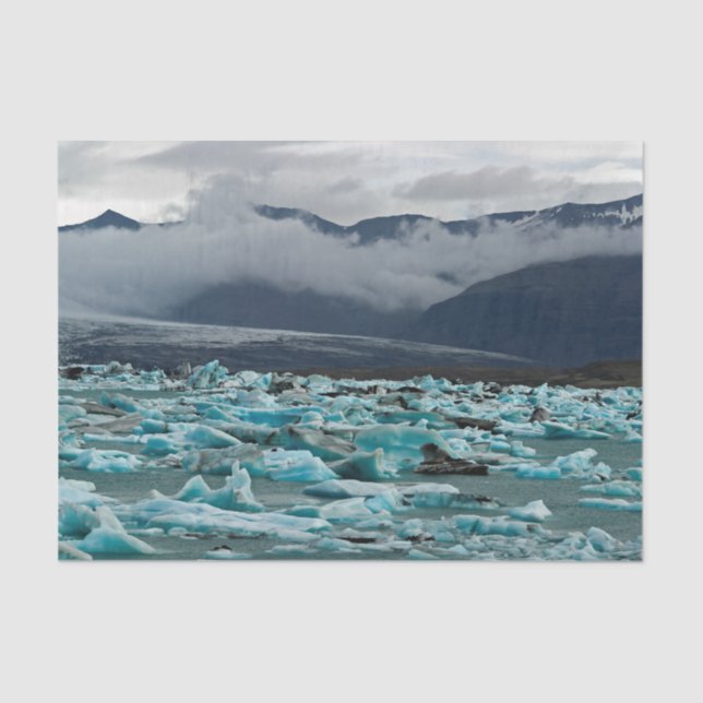 Papier Mousseline Lac glaciaire Jokulsarlon - Islande (Recto)