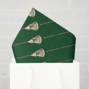 Papier Mousseline Lacrosse Green Sports Tissu Paper