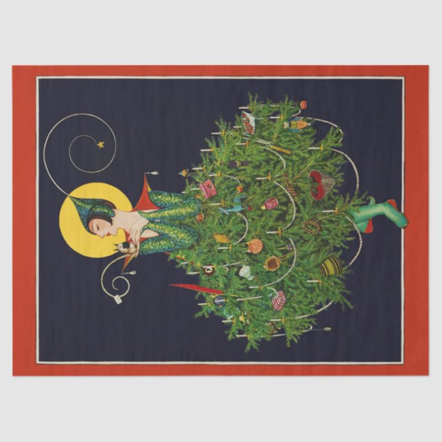 PAPIER MOUSSELINE LADAL AVEC NOËL CADEAUX ART DÉCO BEAUTÉ MODE (Recto)