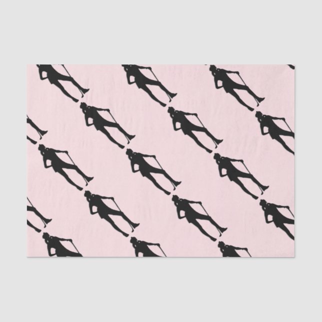 Papier Mousseline Lady Golf Pink Sport (Recto)