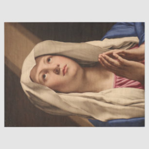 Papier Mousseline Lady Madonna Praying (Vierge Marie) (Art chrétien)