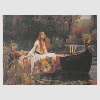 Papier Mousseline Lady of Shalott par John William Waterhouse