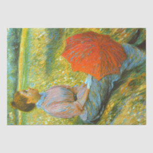 Papier Mousseline Lady Repose dans une prairie verte