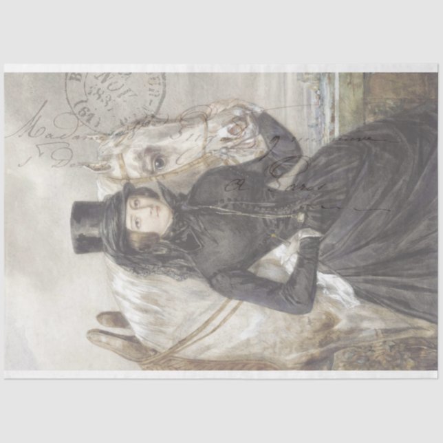 Papier Mousseline Lady Rider (Recto)