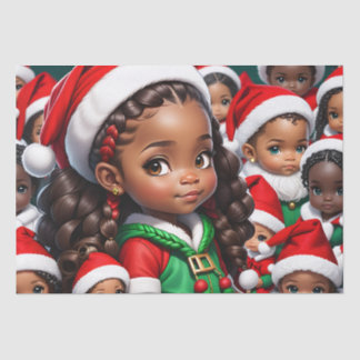 Papier Mousseline Lady Santa Tissue Paper