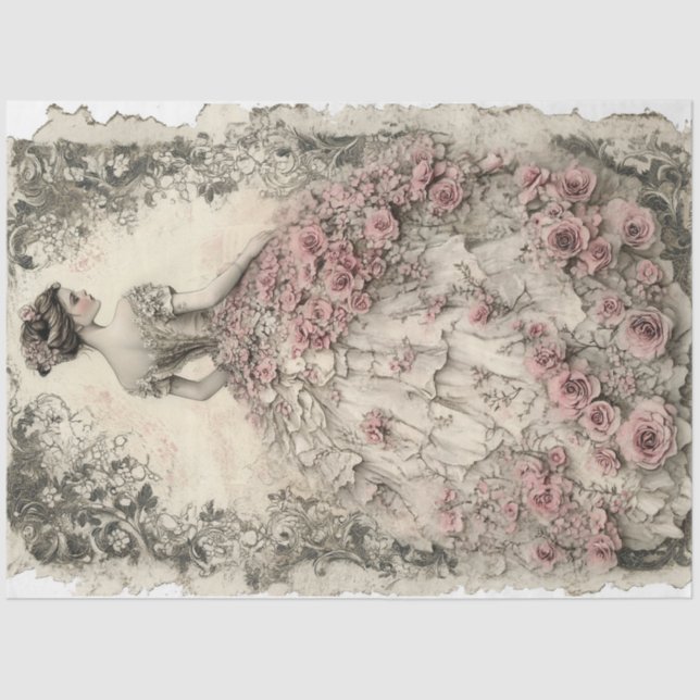 Papier Mousseline Lady Valentine (Recto)