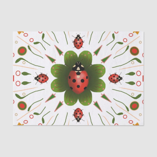 Papier Mousseline Ladybug (Recto)