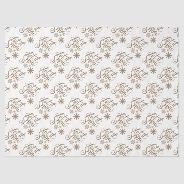 Papier Mousseline Laisse-le neiger (Recto)
