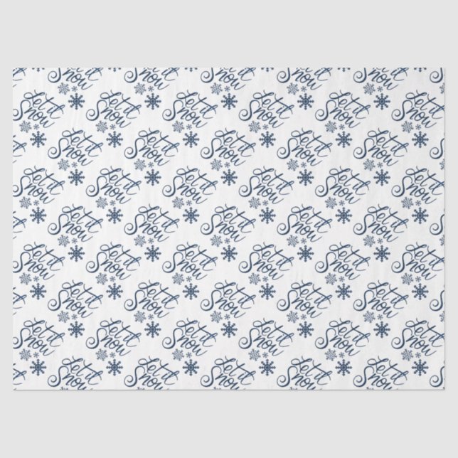 Papier Mousseline Laisse-le neiger (Recto)