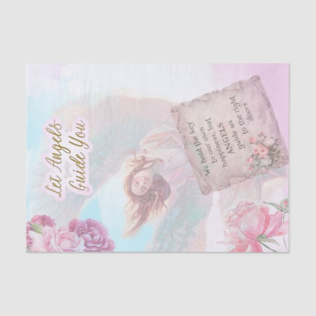 Papier Mousseline Laissez Angels vous guider (Recto)