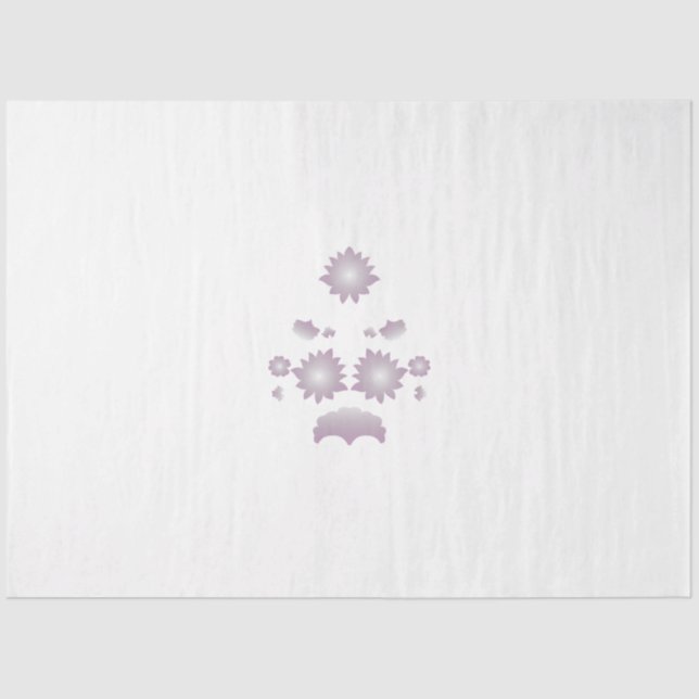 Papier Mousseline Lait blanc classique Rose décoratif (Recto)