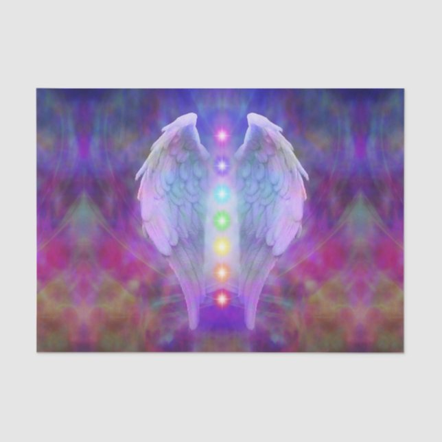 Papier Mousseline L'amour, chakra, ange, un dieu, guérisseur, (Recto)