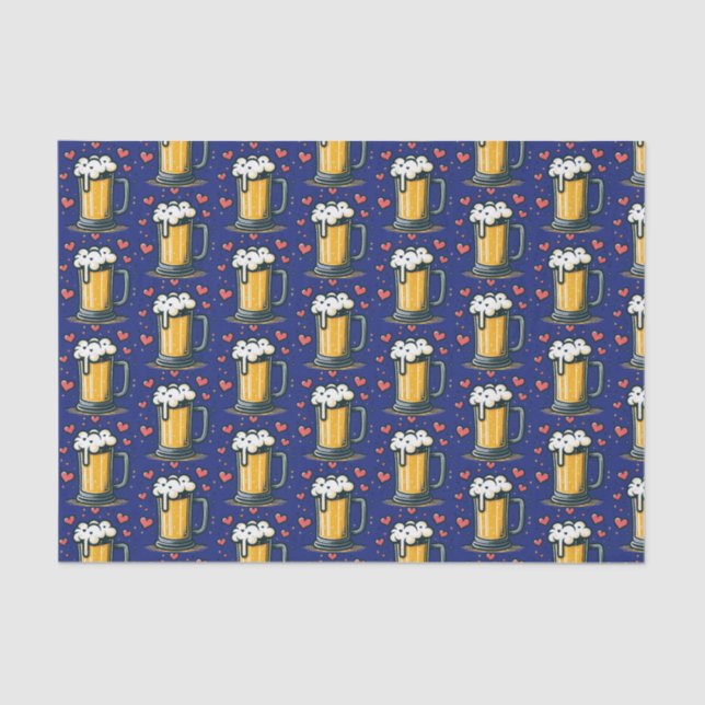 Papier Mousseline L'amour de la bière (Recto)