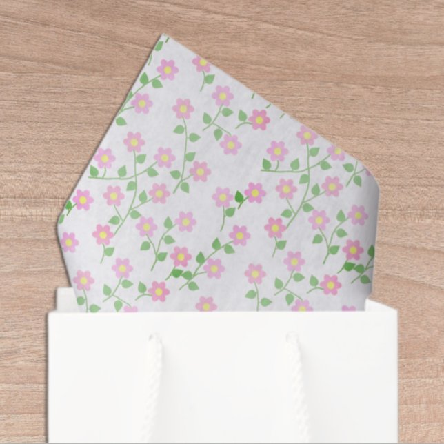 Papier Mousseline L'amour est en fleur Rose Floral Mariage (Créateur téléchargé)