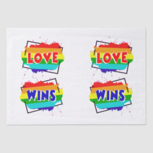 Papier Mousseline L'amour gagne