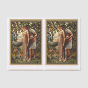 Papier Mousseline L'amour mythologique grec - Scrapbook Craft découp