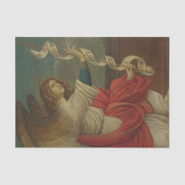 Papier Mousseline L'ange de l'Annonciation par Gaudenzio Ferrari (Recto)