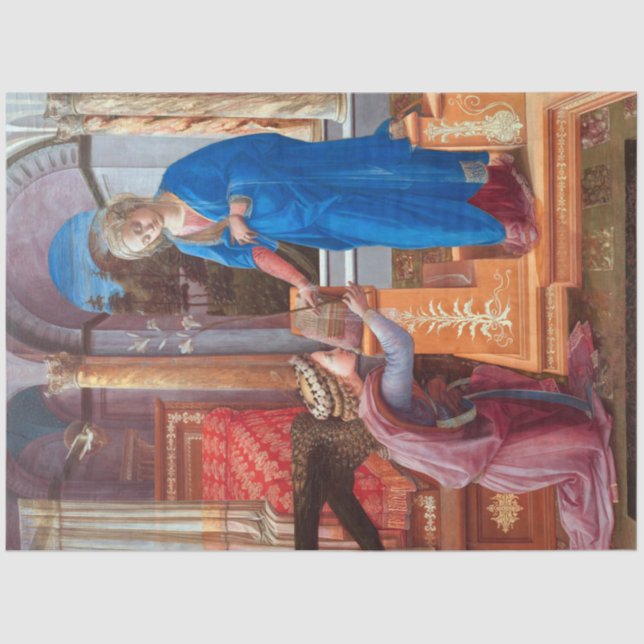 Papier Mousseline L'Annonciation, Filippo Lippi, 1440 (Recto)