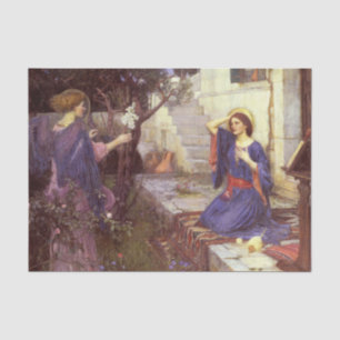 Papier Mousseline L'Annonciation par John William Waterhouse