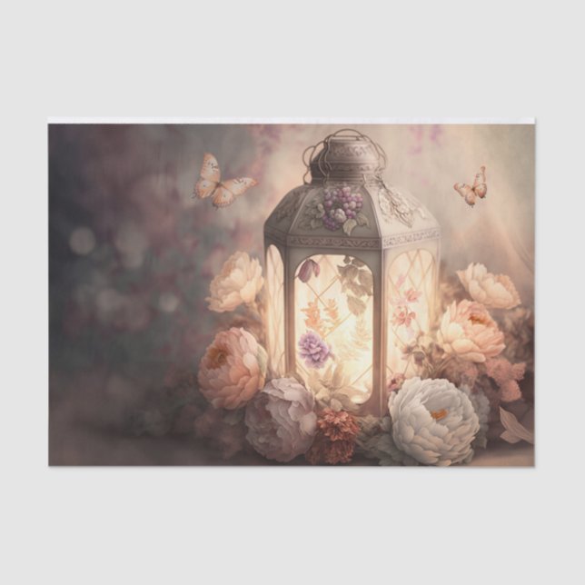 Papier Mousseline Lanterne papillon (Recto)