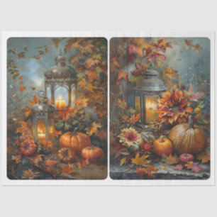 Papier Mousseline Lanternes d'automne
