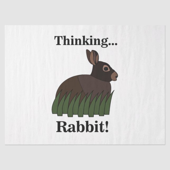 Papier Mousseline Lapin Animal Bunny (Recto)