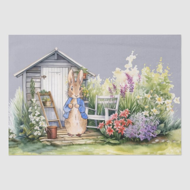 Papier Mousseline Lapin de clapier classique de jardin (Recto)