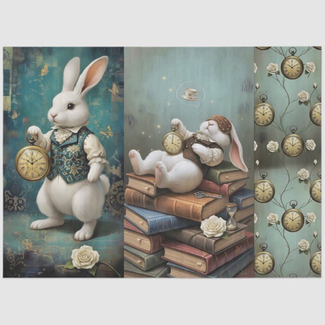Papier Mousseline Lapin de conte de fées (Recto)