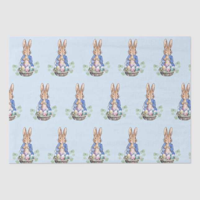 Papier Mousseline lapin de Pâques (Recto)
