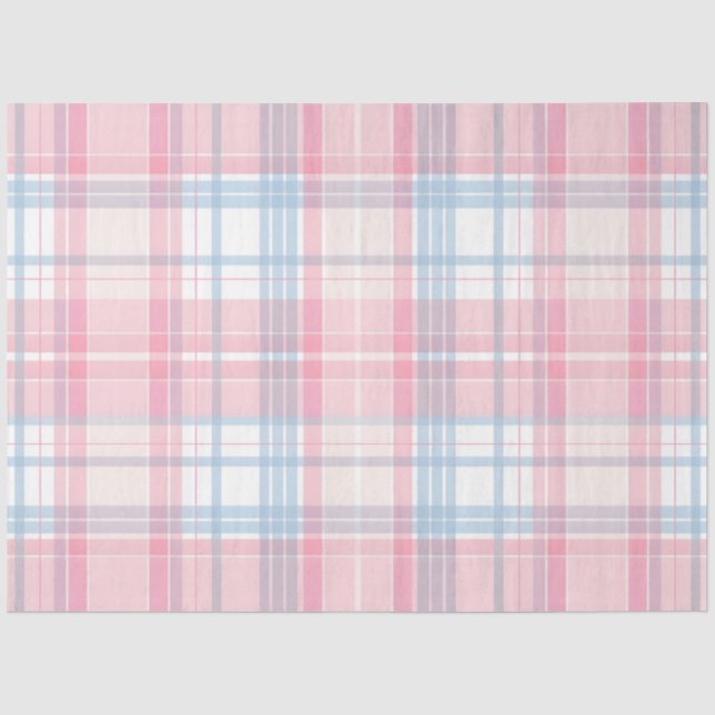 Papier Mousseline Lapin de Pâques plaid série design #5 (Recto)