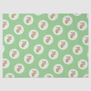 Papier Mousseline Lapin de style vintage et Doily