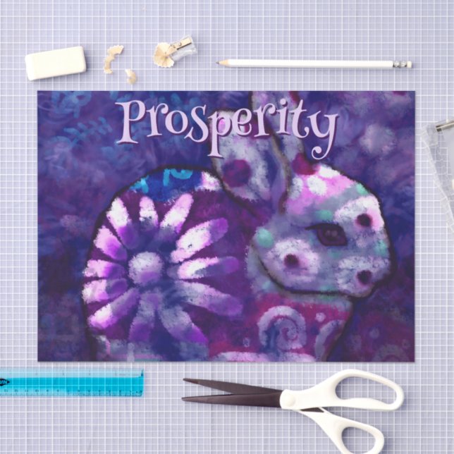 Papier Mousseline Lapin Floral Lapin Découpage personnalisée (Artisanat)