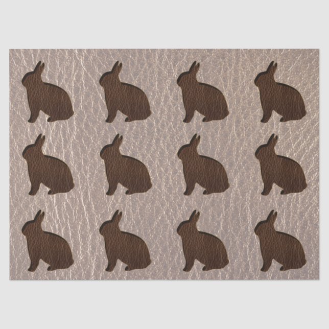 Papier Mousseline Lapin simili cuir mou (Recto)