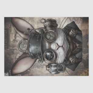 Papier Mousseline Lapin Steampunk